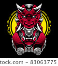 Devil head mascot logo design 83063775