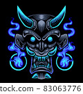 Devil head mascot logo design 83063776
