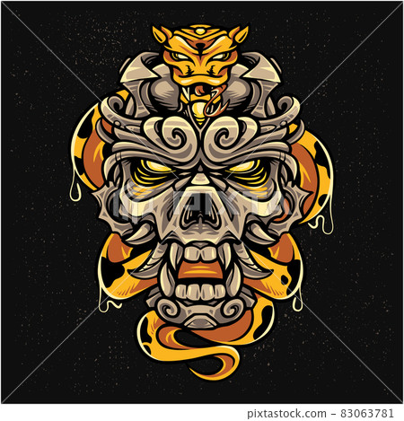 Emperor skull head mascot logo Emperor skull head mascot logo 83063781