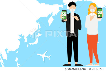 男女出國旅遊推薦疫苗護照，日本男女白人女性 83066159
