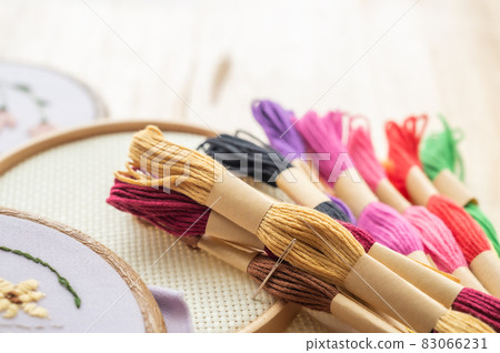 Colorful embroidery thread 83066231