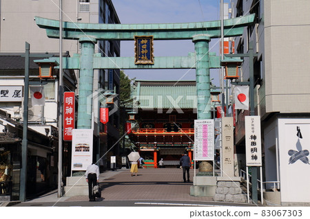 東京都千代田區外神田神田神社的神田神社和牌坊 東京都千代田區外神田神田神社的神田神社和牌坊 83067303