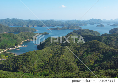 View from Eboshi Observatory in Tsushima, Nagasaki Prefecture 83067351