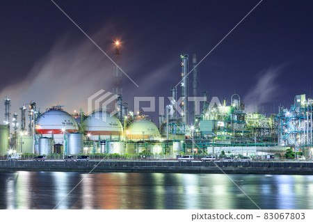 Mie_Yokkaichi Complex Factory Night View 83067803