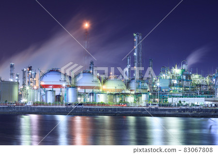 Mie_Yokkaichi Complex Factory Night View 83067808