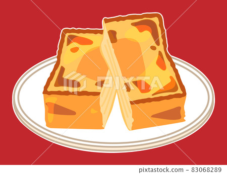 Cut French toast (with white border) Cut French toast (with white border) 83068289