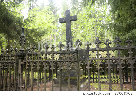 Old cemetery of Wrede family. 4 September 2018 - Anjala, Kouvola, Finland. Old cemetery of Wrede family. 4 September 2018 - Anjala, Kouvola, Finland. 83068762