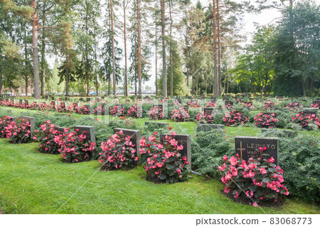 Cemetery in Kouvola, Finland - 6 September 2018. Cemetery in Kouvola, Finland - 6 September 2018. 83068773