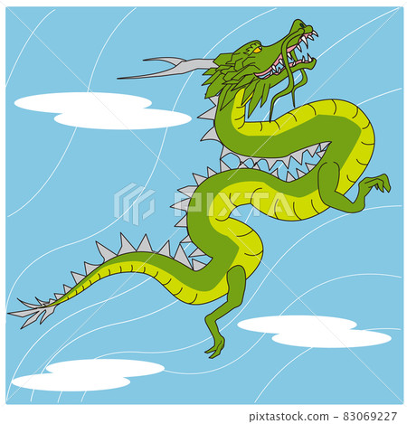 Dragon flying in the sky 83069227