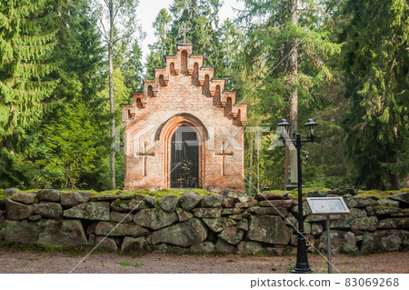 Old chapel at Wrede family cemetery. 18 September 2018 - Anjala, Kouvola, Finland. 83069268