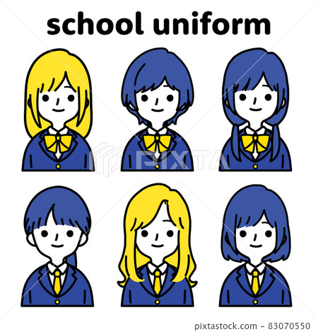 Person illustration set_Schoolgirl_Vitamin color Person illustration set_Schoolgirl_Vitamin color 83070550