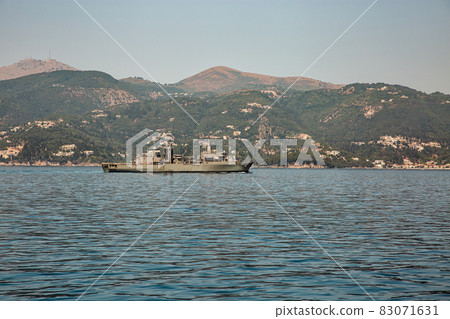 NATO military logistic support vessel off the coast of Corfu NATO military logistic support vessel off the coast of Corfu 83071631
