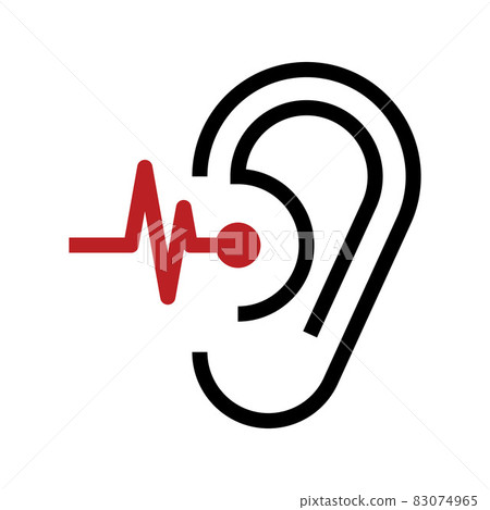 Hearing, ear icon 83074965