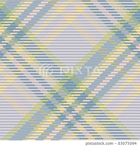 Check plaid seamless fabric texture. Diagonal print. 83075094