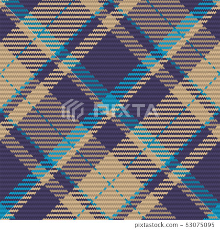 Seamless pattern of scottish tartan plaid. Repeatable background with check fabric texture. Vector backdrop striped textile print. 83075095