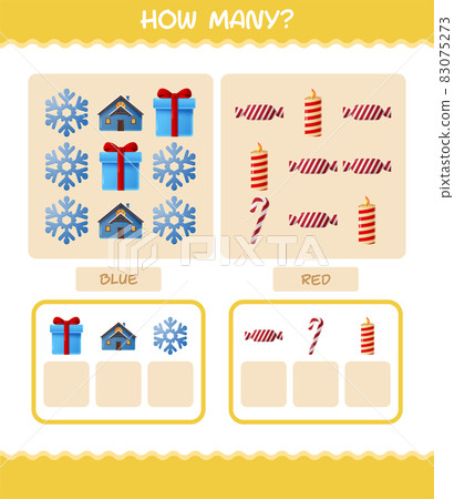 How many cartoon christmas. Counting game. Educational game for pre shool years kids and toddlers How many cartoon christmas. Counting game. Educational game for pre shool years kids and toddlers 83075273