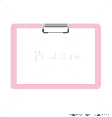 Illustration of a horizontal binder sandwiching paper 83075355