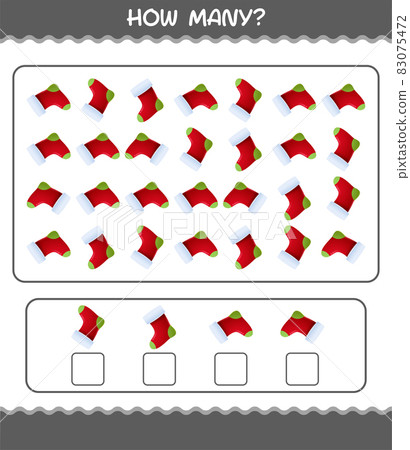 How many cartoon sock. Counting game. Educational game for pre shool years kids and toddlers How many cartoon sock. Counting game. Educational game for pre shool years kids and toddlers 83075472