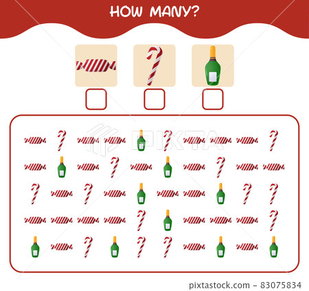 How many cartoon christmas. Counting game. Educational game for pre shool years kids and toddlers How many cartoon christmas. Counting game. Educational game for pre shool years kids and toddlers 83075834