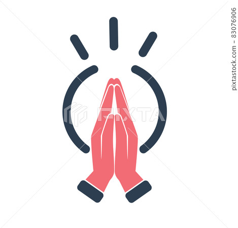Icon prayer religion hand Icon prayer religion hand 83076906
