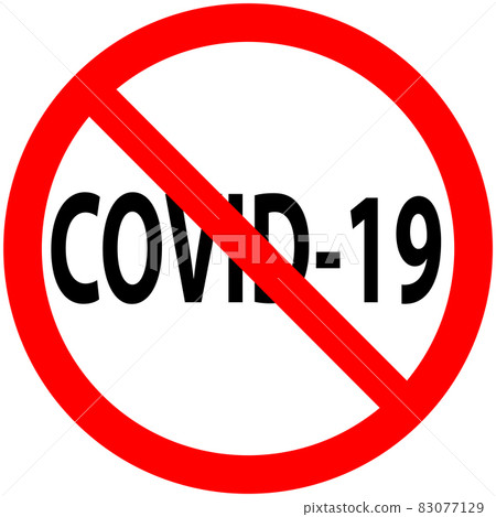 Stop SARS Covid Corona Virus sign on white background 83077129