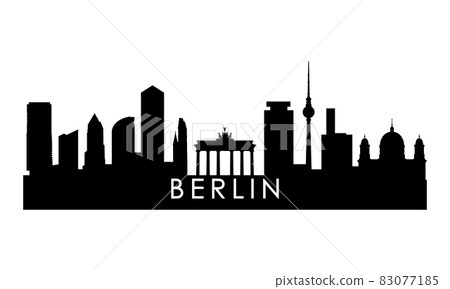 Berlin skyline silhouette. 83077185