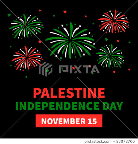 Palestine Independence Day typography poster. National holiday celebrated on November 15. Vector template for banner, greeting card, flyer, etc Palestine Independence Day typography poster. National holiday celebrated on November 15. Vector template for banner, greeting card, flyer, etc 83078700