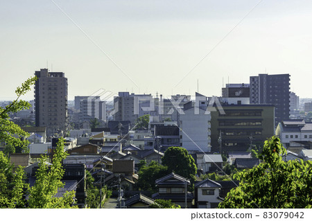 Matsusaka, Matsusaka City, Mie Prefecture, overlooking the center of Matsusaka City from the ruins of Matsusaka Castle 83079042