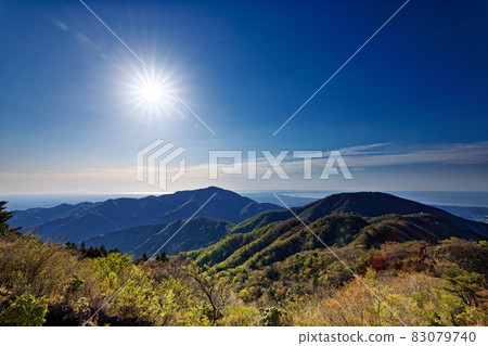 View of Oyama and Shonan from the fresh green Tanzawa Omote Ridge View of Oyama and Shonan from the fresh green Tanzawa Omote Ridge 83079740