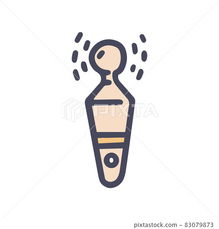 vibrator color vector doodle simple icon design vibrator color vector doodle simple icon design 83079873