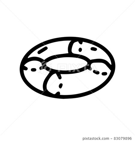 torus line vector doodle simple icon design 83079896