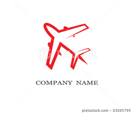 Airplane symbol vector icon illustration 83085795