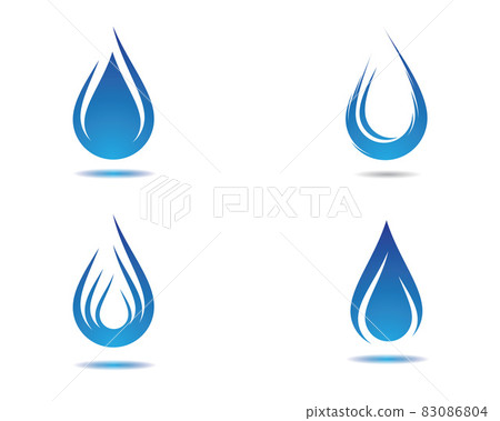 Water drop vector icon illustration Water drop vector icon illustration 83086804