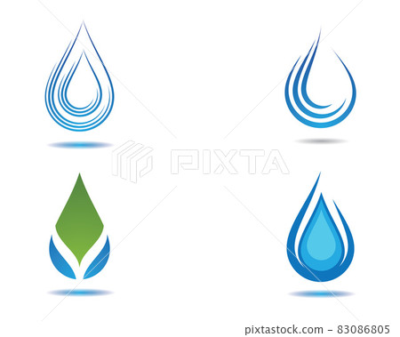 Water drop vector icon illustration Water drop vector icon illustration 83086805