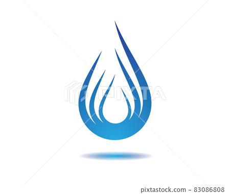 Water drop vector icon illustration 83086808
