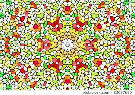 Stained glass-like geometric pattern design Stained glass-like geometric pattern design 83087630