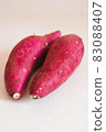 Sweet potatoes placed in the kitchen 83088407