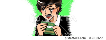 70's Shojo Manga A handsome natural perm despairing after seeing a small deposit balance 70's Shojo Manga A handsome natural perm despairing after seeing a small deposit balance 83088654