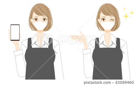 引導最大移動支付的女性插圖集 83089460