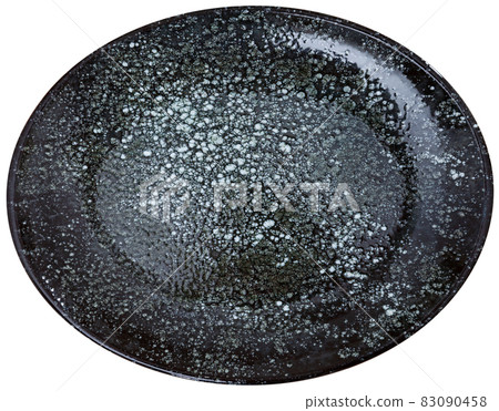 Black plate isolated over white background 83090458