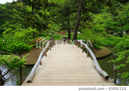 日本庭園木橋 日本庭園木橋 83092118