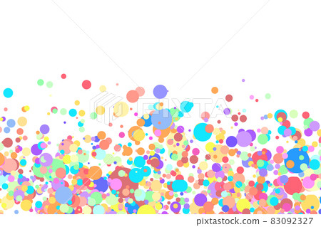 Light multicolor background, colorful vector texture with circles. Splash effect banner. Glitter silver dot abstract illustration with blurred drops of rain. Pattern for web page, banner,poster, card 83092327