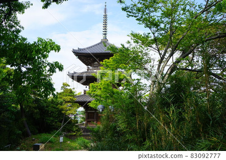 Japanese Garden Former Tomyoji Triple Pagoda Japanese Garden Former Tomyoji Triple Pagoda 83092777