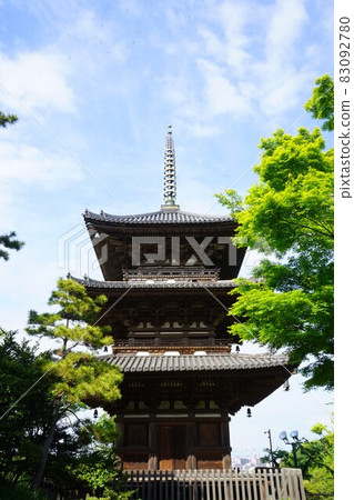 Japanese Garden Former Tomyoji Triple Pagoda Japanese Garden Former Tomyoji Triple Pagoda 83092780