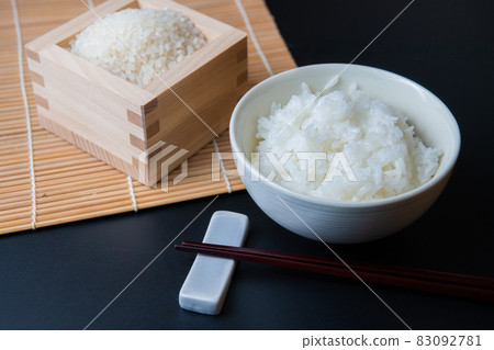 日本料理大米白米形象特寫素材 日本料理大米白米形象特寫素材 83092781