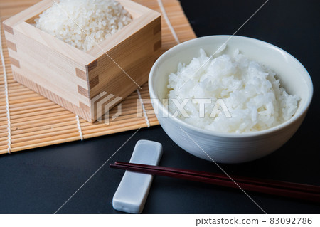 日本料理大米白米形象特寫素材 日本料理大米白米形象特寫素材 83092786