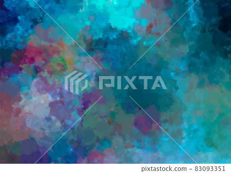 在黑暗中發光的水彩淺藍色紋理背景 83093351