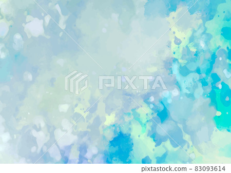 夢幻般的水彩淺藍色紋理背景 夢幻般的水彩淺藍色紋理背景 83093614