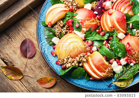 Vitamin salad with apple,herbs and oatmeal Vitamin salad with apple,herbs and oatmeal 83093815