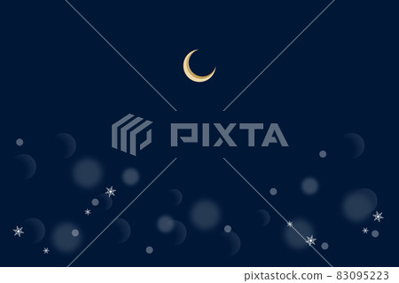 燈光和月亮背景材料 83095223